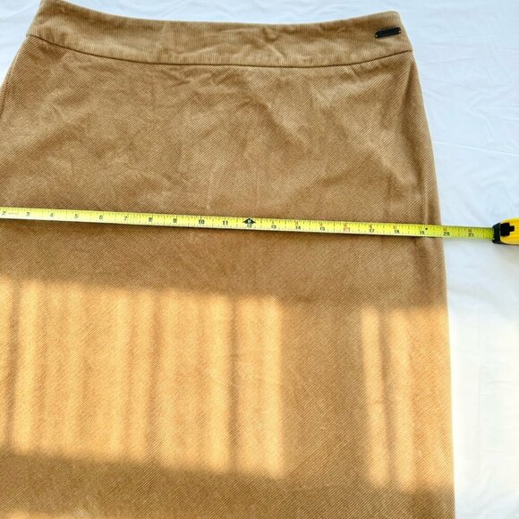 Mexx Women Corduroy Camel Tan Knee Length Skirt Size 10 - Picture 8 of 13